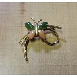Vintage 14k Gold Filled Butterfly Brooch Pin